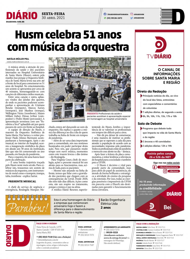 Foto tirada no dia 30 de abril de 2021