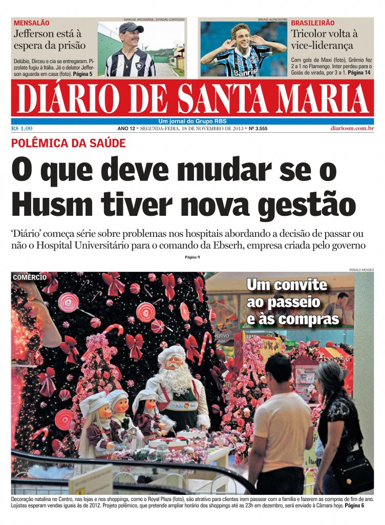 Foto tirada no dia 18 de novembro de 2013