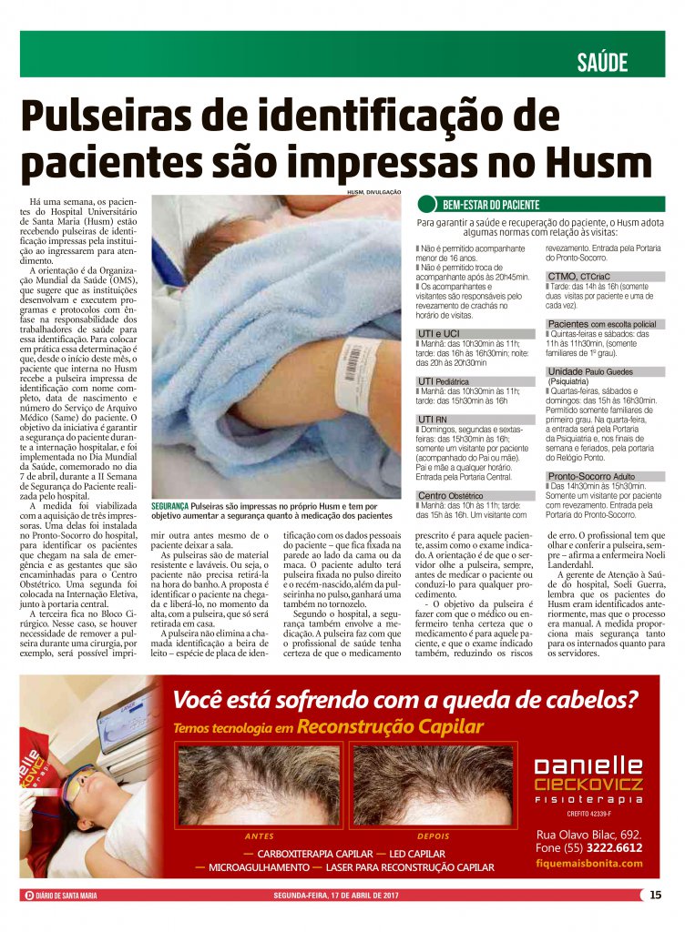 Foto tirada no dia 17 de abril de 2017